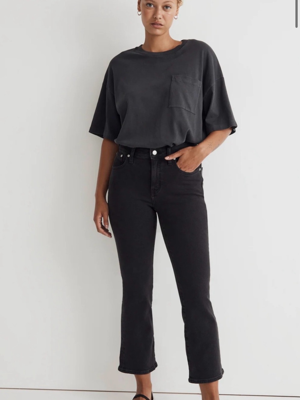 Madewell Curvy Kick Out Jeans cropped